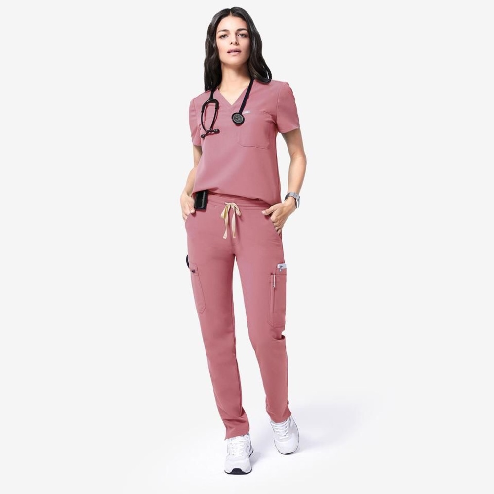 Figs XXS Yola Scrub Pants - Mauve